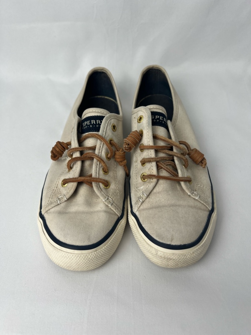 Sperry Top Sider Canvas Boat Shoe Size 8.5